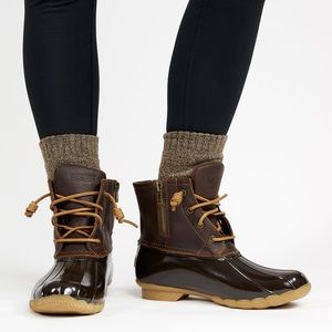 Sperry Leather Duck Boots- Women’s 9